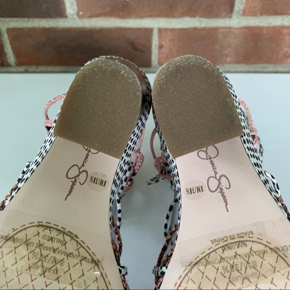 Jessica Simpson Women's Milaye Block Heel Sandals Mauve Combo Size US 8 M - Picture 6 of 8